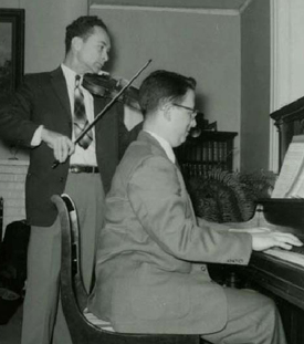 Dr. Kline (violin) with Howard Porter (piano)